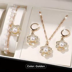 Necklace Bracelet Earrings 
