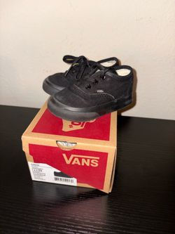 Vans - Black -  Toddler size 4