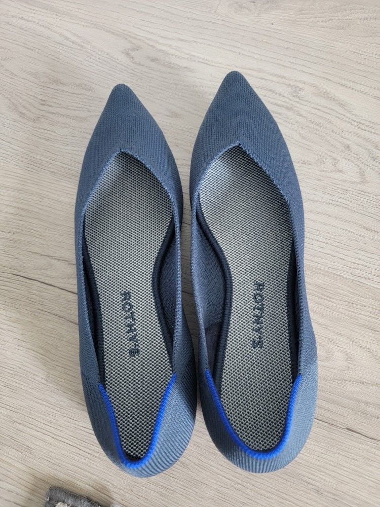 Rothy's Point 1 blue Size 10.5