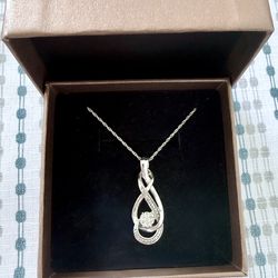 925 Necklace From Kay Jewelers W/a REAL DIAMONDS