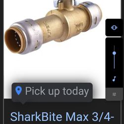       5.   3/4 Shark Bite Shut Off Valves 