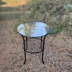 Glass Side Table