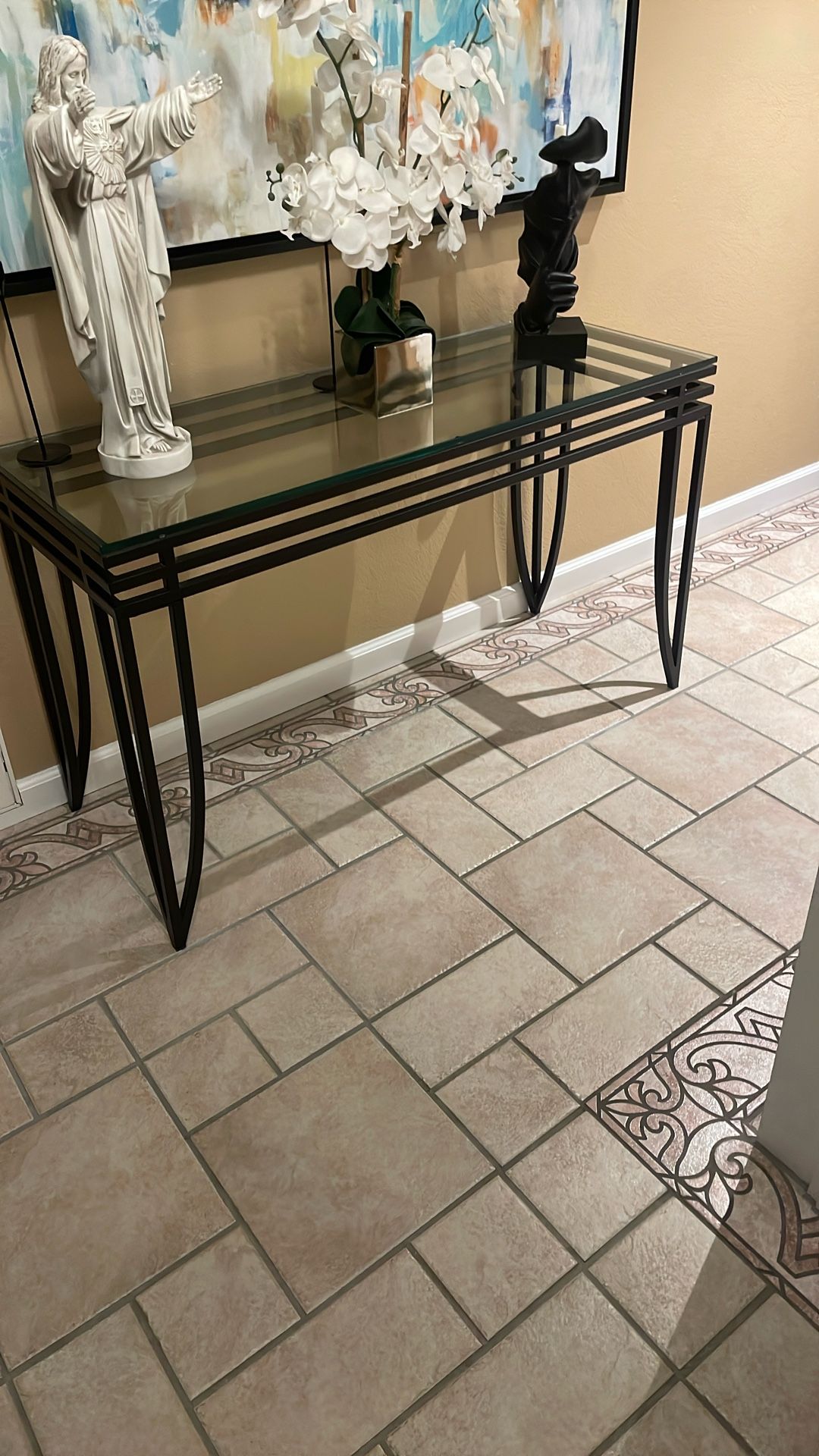 Contemporary Entryway Console Table