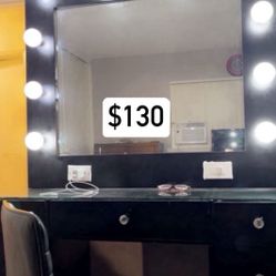 Black Makeup Vanity 
