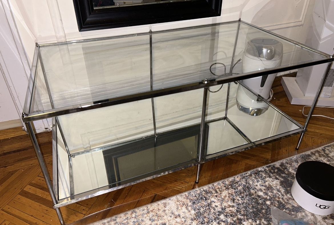 Coffee Table With Mirror Base