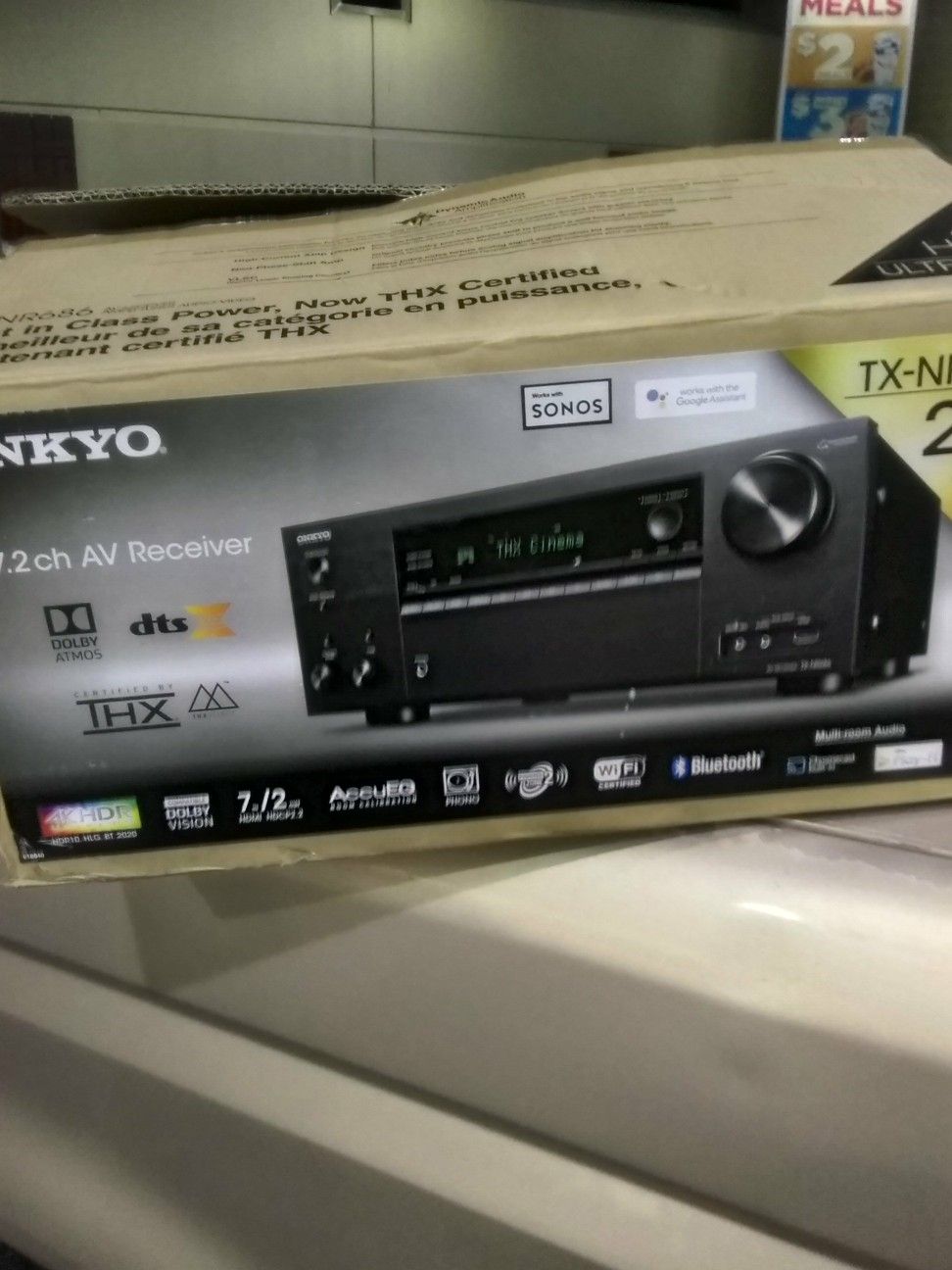 Onkyo 210 watt per channel 7.2 channels AV Reciever