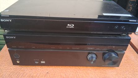 Sony Multi Channel AV Receiver  STR-DN840 and Sony Blu-ray player.