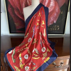 Hold For Angelica Vintage Ferragamo Silk Scarf