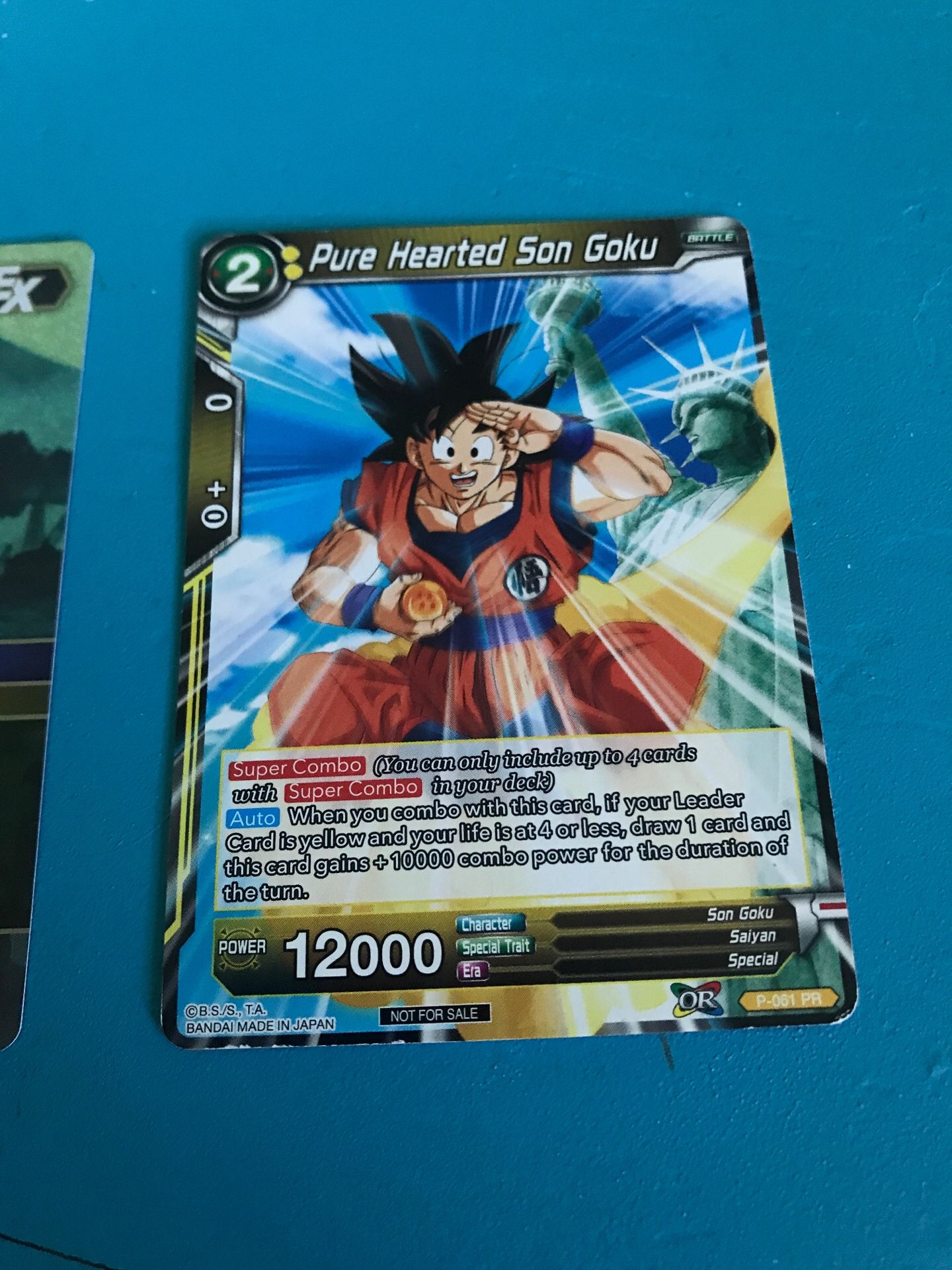 Vincent Final Fantasy Foil Ex Card and Pure Hearted Son Goku