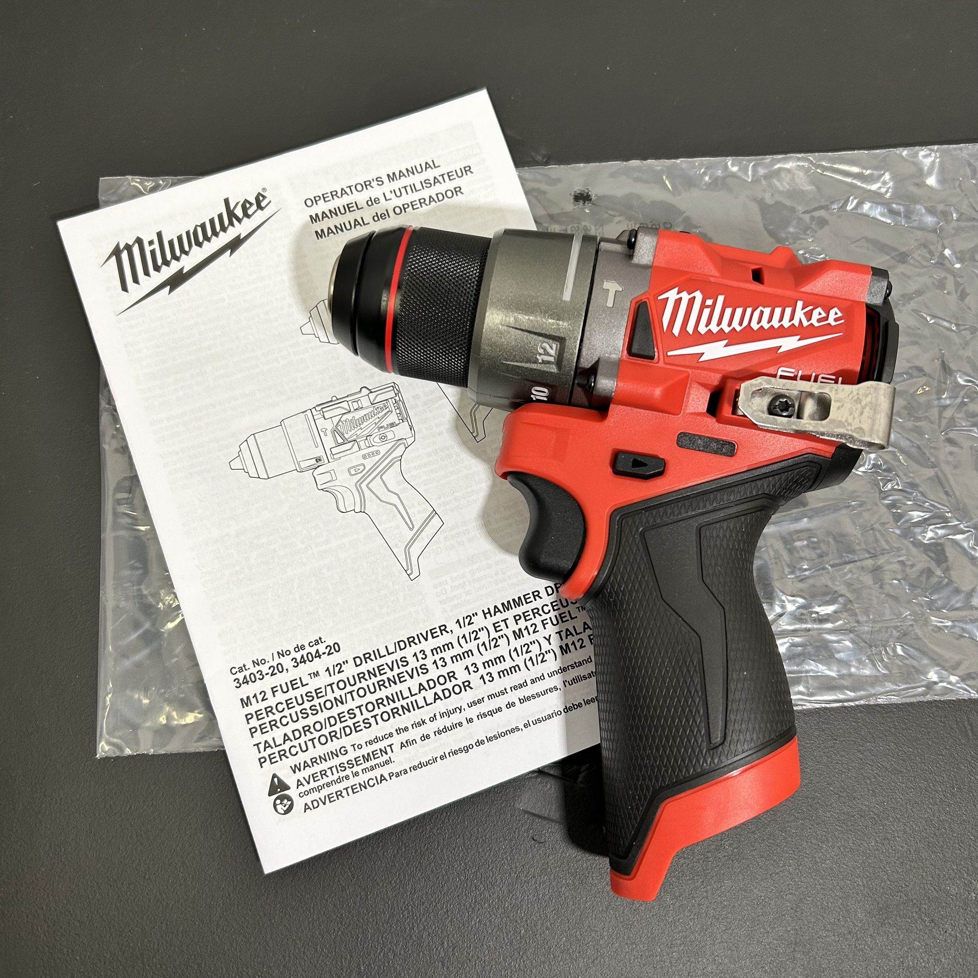 $60 NEW Milwaukee Hammer Drill (Gen. 3 - Newest Model) 12-Volt - TOOL-ONLY