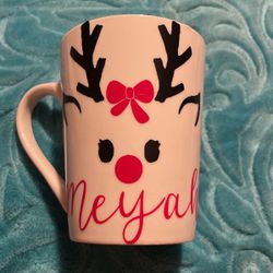 Reindeer Christmas Mug Custom