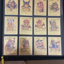 Pokemon Fan Art Gold Metal Collection 