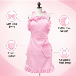 Pink Ruffle Apron