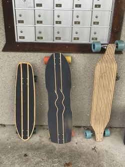 3 Custom Build Longboards 