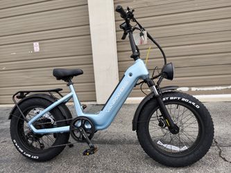 Brand New VANPOWERS Cycanon 900w Peak 84 Miles Ranger Torque Sensor Electric Bike In Blue