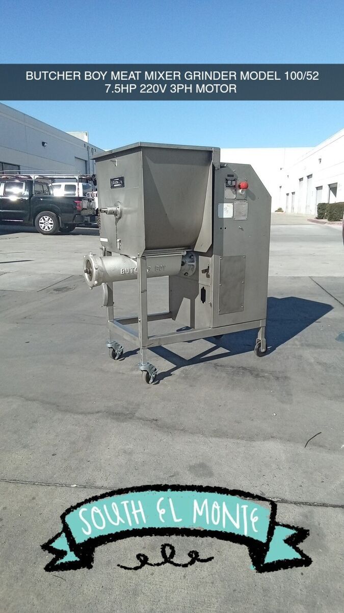 BUTCHER BOY MIXER GRINDER MODEL 100/52 7.5HP 220V 3PH