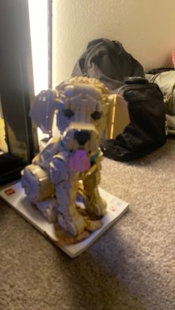 Prebuilt Golden Retriever Lego