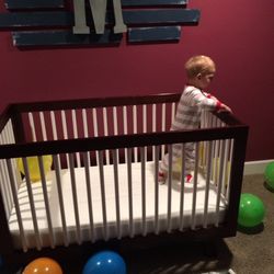 Modern, Two-toned Crib/ Toddler Bed 