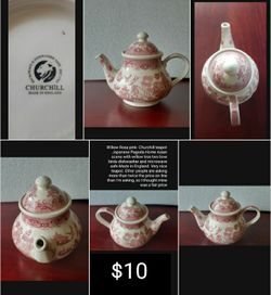 Vintage Tea Pot,tea cups & saucers