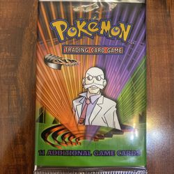Pokemon Gym Challenge Unlimited Booster Pack Blaine Art Brand New! Sealed! 💎