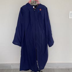 Gown for graduation Navy blue with zipper