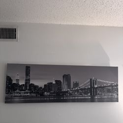 New York Bridge Canvas Hanging 