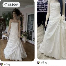 Casablanca Silk Size 4 Brand New Wedding Dress Special 