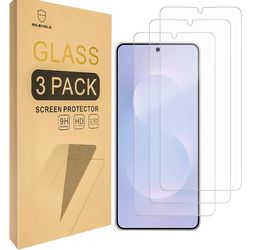 Mr.Shield Tempered Glass Screen Protector for Samsung Galaxy S25 Edge 5G 3-Pack Japan Glass with 9H Hardness