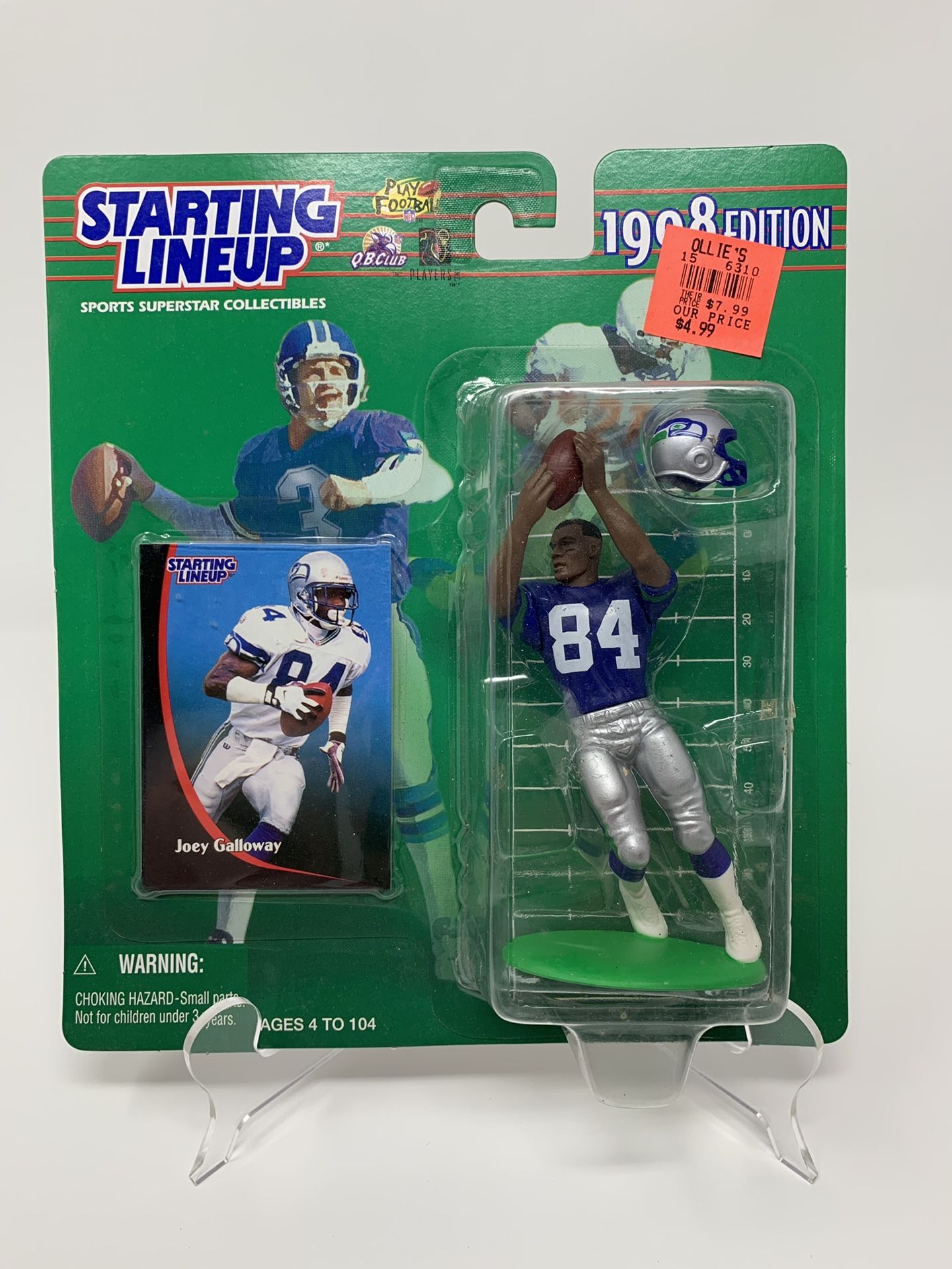 Vintage Seattle Seahawks Great Joey Galloway STARTING LINEUP ACTION FIGURES (1) [Brand New]