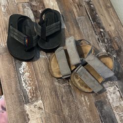 Size 4 Rainbows And Old Navy Sandals Baby 