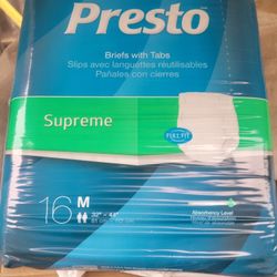 New Presto Adult Medium And Large Size Brief 