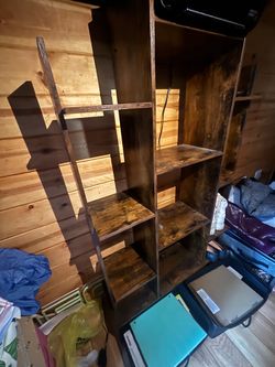 Shelf storage for Bedroom with two bottom drawers.