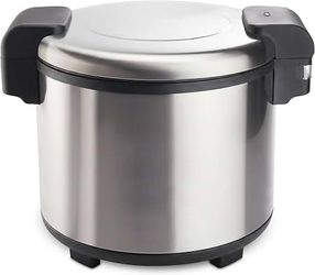 100 Cups Silver Commercial-Grade Electric Rice Warmer