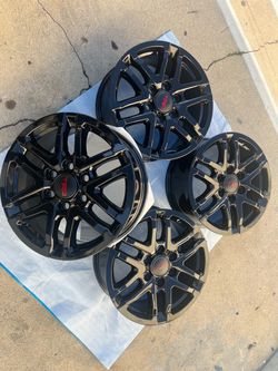 Toyota Tacoma rims 18” OEM Factory Wheels Rines new gloss black powder coated ( exchange available )( Cambio Disponible ) fits Tacoma 2024-2026