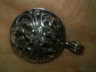 Sterling silver charm necklace