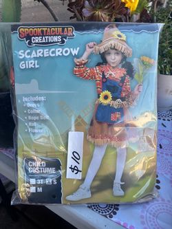 Spooktacular Creations Scarecrow Girl Costume Size S