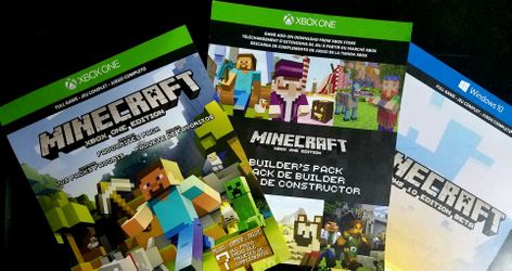 Minecraft Xbox One and Microsoft computer