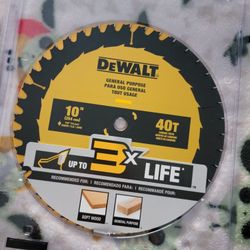 DeWalt 10-in Saw Blade Table Saw Blade