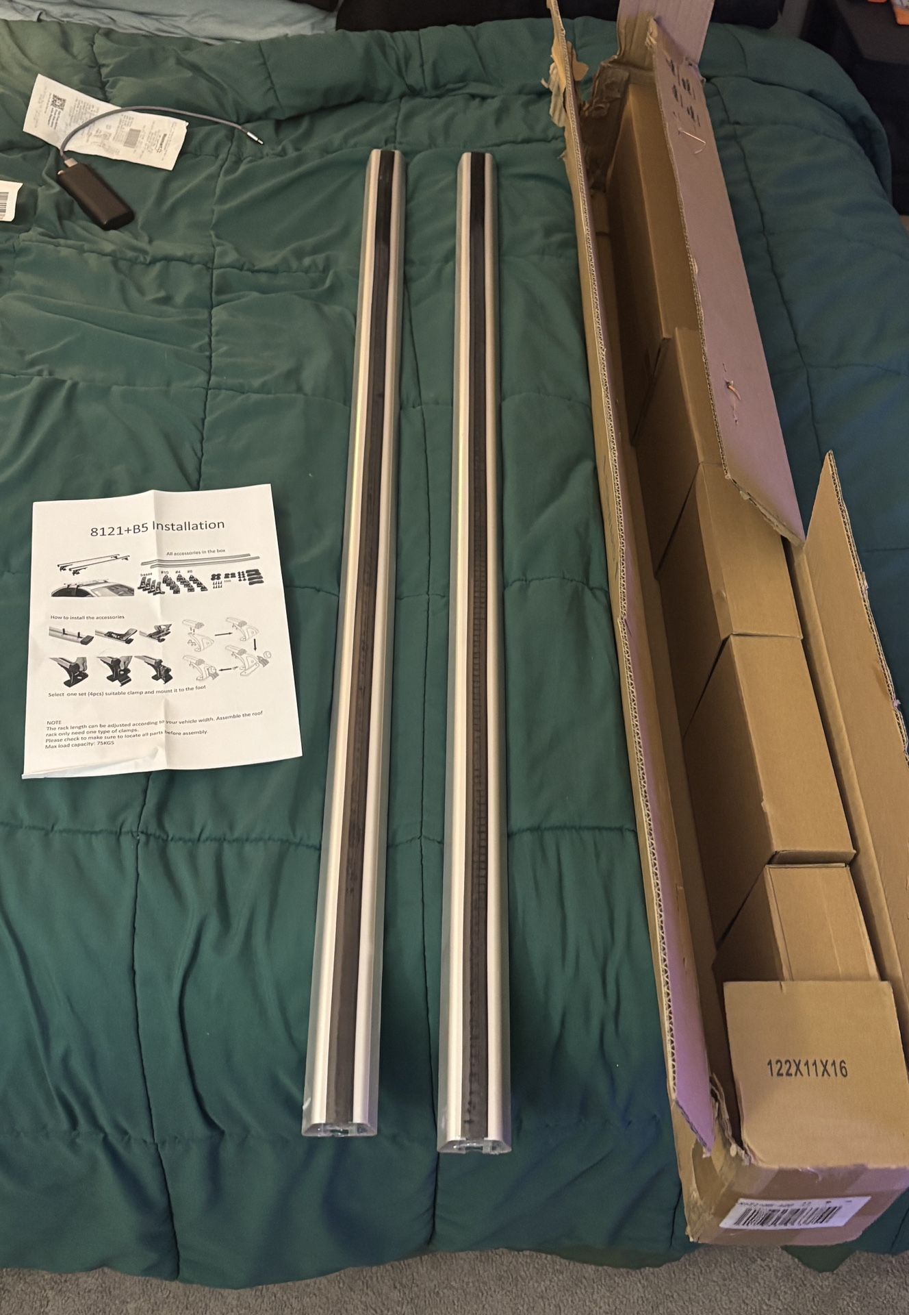 Universal Car Roof Rack Cross Bars Aluminum Roof Rail Crossbars Luggage Rack Cargo Racks. SUV’s