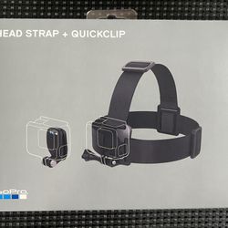 GoPro Head Strap + QuickClip Brand New