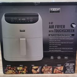 Bella Pro Series - 6-qt. Digital Air Fryer - White