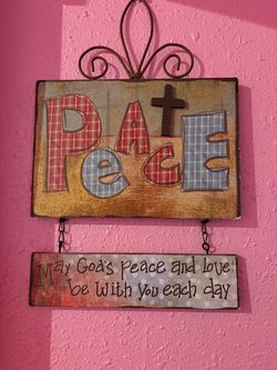 Peace Decorative Wall Hanging Sign