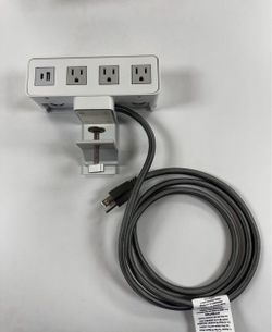 Desk Clamp Power Strip with USB Ports