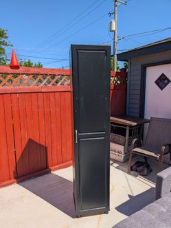 Black Wall Mount storage cabinet
