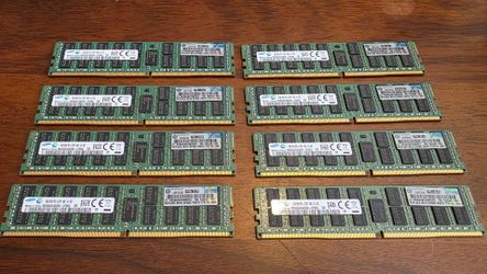 8 x Samsung HP 16GB PC4-2133P DDR4 server RAM