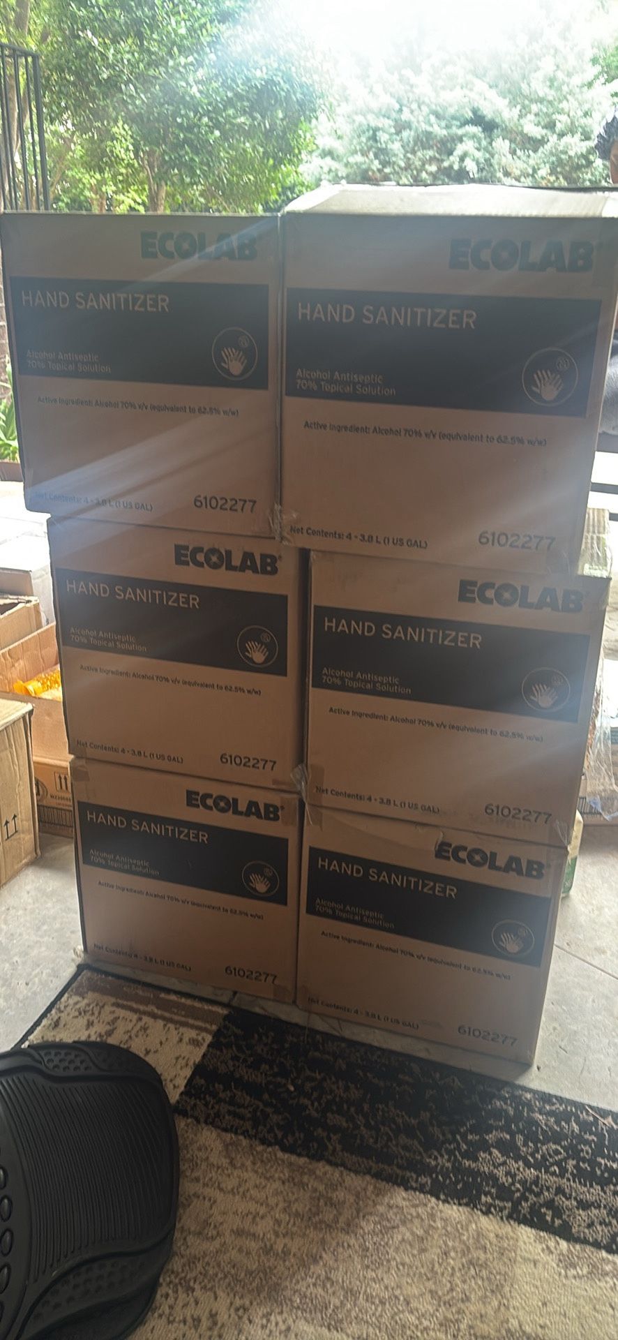 Set Of 4 (4 Gallon) Ecolab Hand Sanitizer