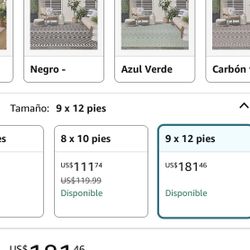 Tapetes Para Patio Nuevos $80.00