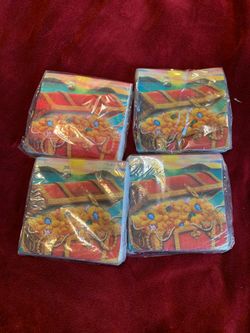 4 packs of pirate treasures beverage napkins