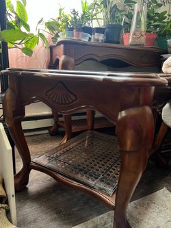 Vintage Wooden Glass Table top