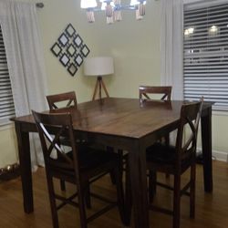 Dining Room  Set-  Wood Table and 4 Chairs.